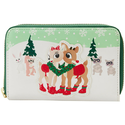 Rudolph Merry Couple Zip Around Wallet