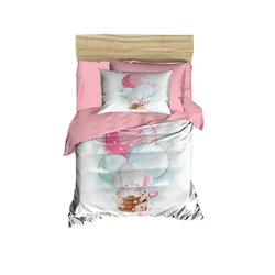 Lessential Maison PH159 Puder Beli/Roze Bebi Prekrivač za Jorgan