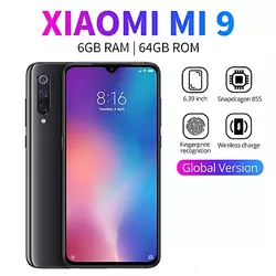 Xiaomi Mi 9 Black 6+64 6,39Super AMOLED 1080X2348 Android 9.0 Pie;48+16+12/20MP