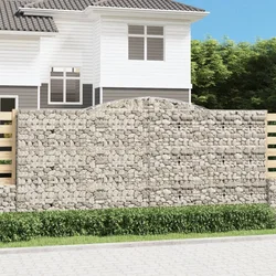 Gabionska košara s lukom 400x50x180/200 cm pocinčano željezo