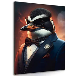 Slika živalski gangster pingvin - 20x30