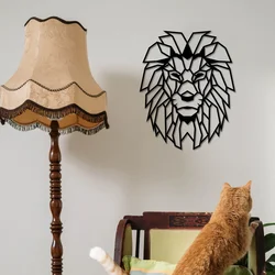 Wallity Zidna dekoracija Lion, 40x50 cm, 1.2mm, Crna