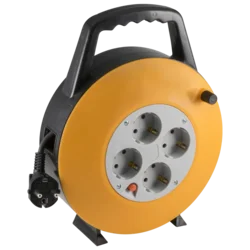 HOME Motalica sa kablom, 10m, H05VV-F, 3x1.0mm2, IP20, Crna