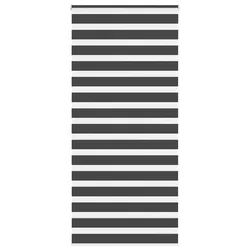 Zebra zavjesa Crna 115x230 cm Širina tkanine 110,9 cm Poliester