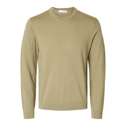 SELECTED HOMME Pulover SLHTRAY  kaki