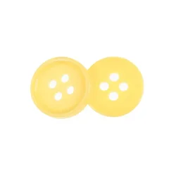 Gumb - komplet 6 gumbov - d. 10 mm - rumene barve