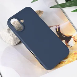 Maska za iPhone 17 63 Teracell Soft Velvet tamno plava