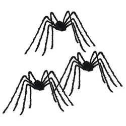 Halloween Pauk Dekoracija 3 pcs Crna 200 cm Poliester i čelik