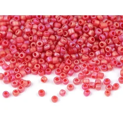 Rocailles 8/0 - 3 mm mat AB - M165 roza malina (450 g)