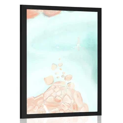 Plakat umetniška plaža - 20x30 white
