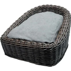 Korpa sa jastukom za pse ili mačke, 53x45x30 cm, Braon