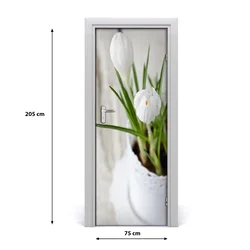 tulup.si Nalepka na vratih Bela podlesek 75x205 cm