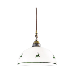 Kolarz 731.30.101 - Luster na sajli NONNA 1xE27/75W/230V O 30 cm jelenja zelena