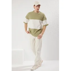 Trendyol Muška majica Tmnss25Ts00065, Zelena