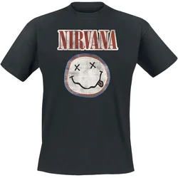 Nirvana Majica Distressed Logo Unisex Black M
