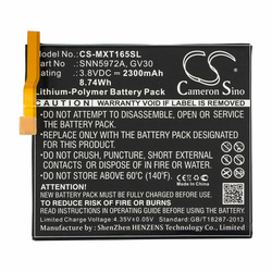 baterija za Motorola Moto Z / XT1650, 2300 mAh