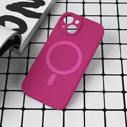 Torbica Magsafe Pure color za iPhone 15 6.1 tamno pink