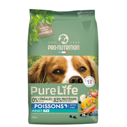 PRO-NUTRITION Suva hrana za pse Pure Life Adult 7+, Riba, 12kg