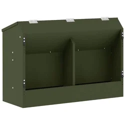 Hranilica za zečeve Maslinasto zelena 64.5 x 25.5 x 45.5 cm