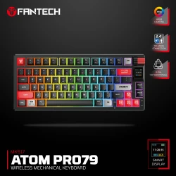 Tastatura mehanička Gaming Fantech MK917 RGB Atom PRO79 Wireless crna (Red switch)