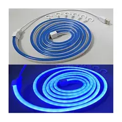 Fleksibilna LED traka NEON/5V USB 1,8 m plava