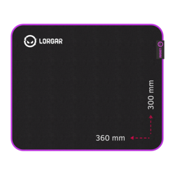 Mousepad Lorgar Main 313 360x300 Black Purple (LRG-GMP313)
