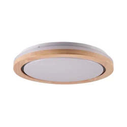 LED stropno svetlo za kupatilo LED/24W/230V prečnik 39 cm IP44 hrast