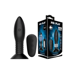 Rotation beads anal plug