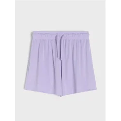 Sinsay - Rebraste kratke pantalone - lavanda