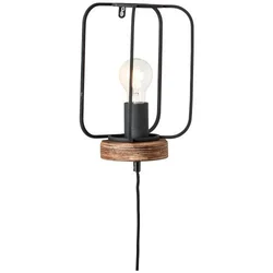 Brilliant - Zidna lampa TOSH 1xE27/52W/230V topola