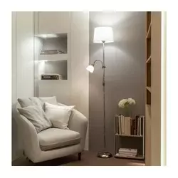 Brilagi - Stojeća lampa CERIA 1xE27/100W/230V + 1xE14/25W matni hrom/bela