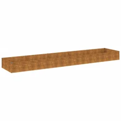Povišena vrtna gredica 482 x 100 x 36 cm od čelika COR-TEN