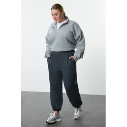 Trendyol Curve Indigo Loose Jogger Modal Knitted Sweatpants