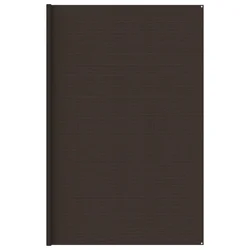 Vidaxl Preproga za šotor 400x400 cm rjava