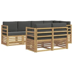 Set vanjskih sofa 7 pcs Bijela i antracit 245 x 126,5 x 73 cm