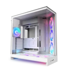 NZXT Gaming kućište H9 Flow, Mid Tower, RGB+, Belo