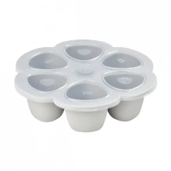 Beaba Multiportions silikon posude 6/1 90ml, siva