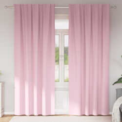 Zavjese za blackout s prstenovima 2 pcs Bebina roza