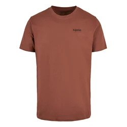 Mister Tee Majica Espresso rjasto rjava/črna/bela