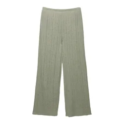 Pull&Bear Hlače svetlo zelena
