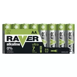 Baterija RAVER Alkaline LR6 AA 8 folija 8/1