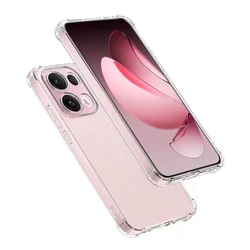 Silikonska futrola s ojačanim rubovima za Oppo Reno13 Pro - Prozirna KP36925