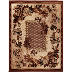 Chemex Preproga Atlas Bcf Turška Modna Mehko 7192B Bež Rjava 120x170 cm