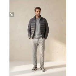 Sinsay - Jogger pantalone slim fit sa dodatkom viskoze - svetlo siva