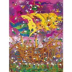 HEYE  Puzzle 1500 delova Triangle Mordillo Save The Ship 29924