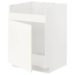 METOD Pod.element za HAVSEN sudoperu, bela/Vallstena bela, 60x60 cm