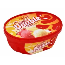 SLADOLED DOUBLE VANILLA&STRAWBERRY BAŠ BAŠ 1000ML