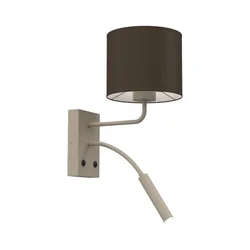 Zidna lampa ARDEN 1xE27/15W/230V + 1xG9/8W bež/braon