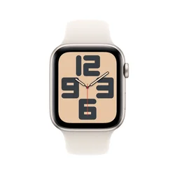 Apple Watch SE GPS 40mm Starlight Aluminium Case with Starlight Sport Band - S/M