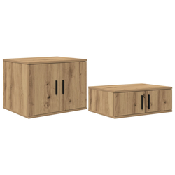 Ormarić za pohranu 2 pcs Umjetnički hrast 108 x 41 x 40 cm